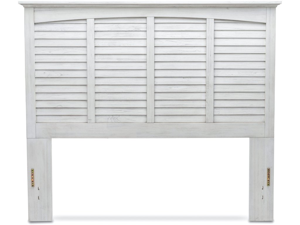 Sea Winds Surfside Queen Headboard in Distressed White - Alternative View