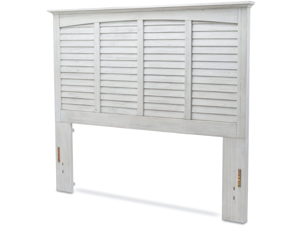 Sea Winds Surfside Queen Headboard in Distressed White