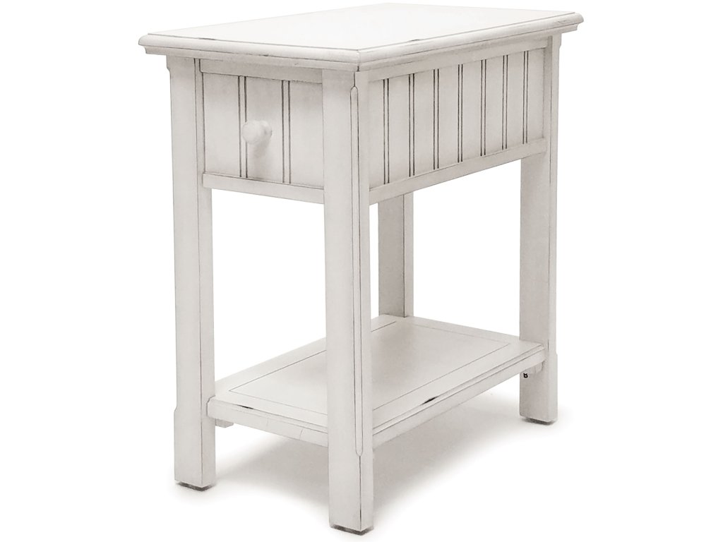 Sea Winds Monaco Chairside Table in Blanc