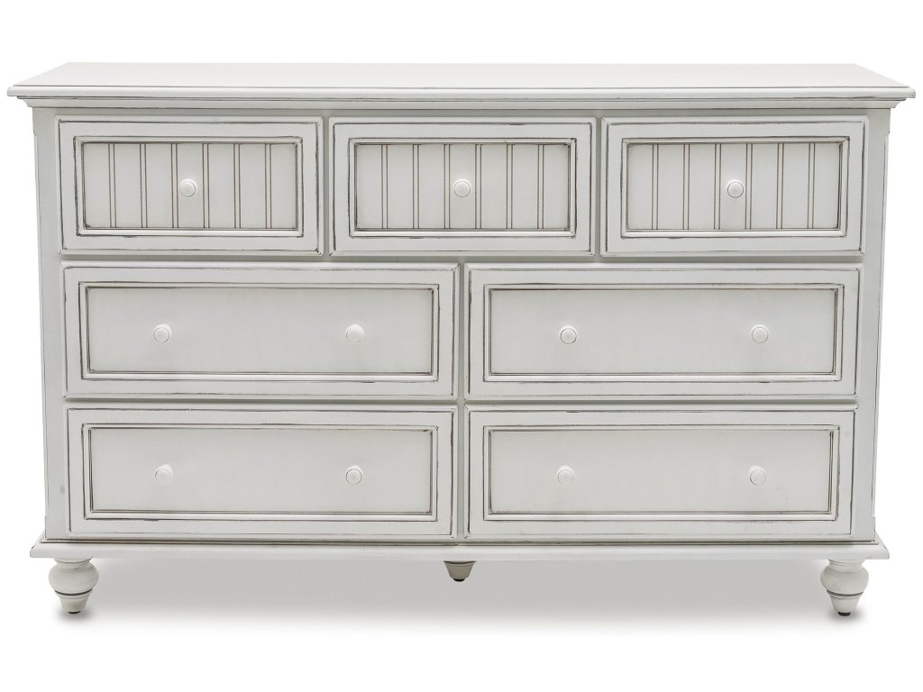 Sea Winds Monaco 7 Drawer Dresser in Blanc - Alternative View