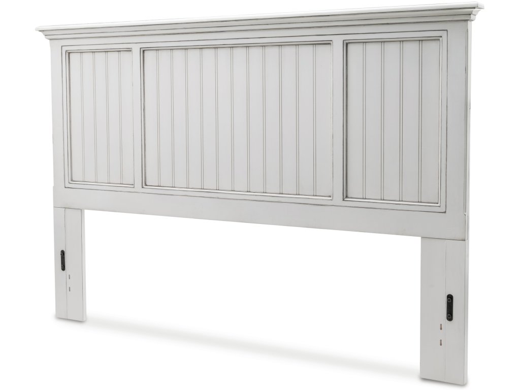 Sea Winds Monaco King Headboard in Blanc