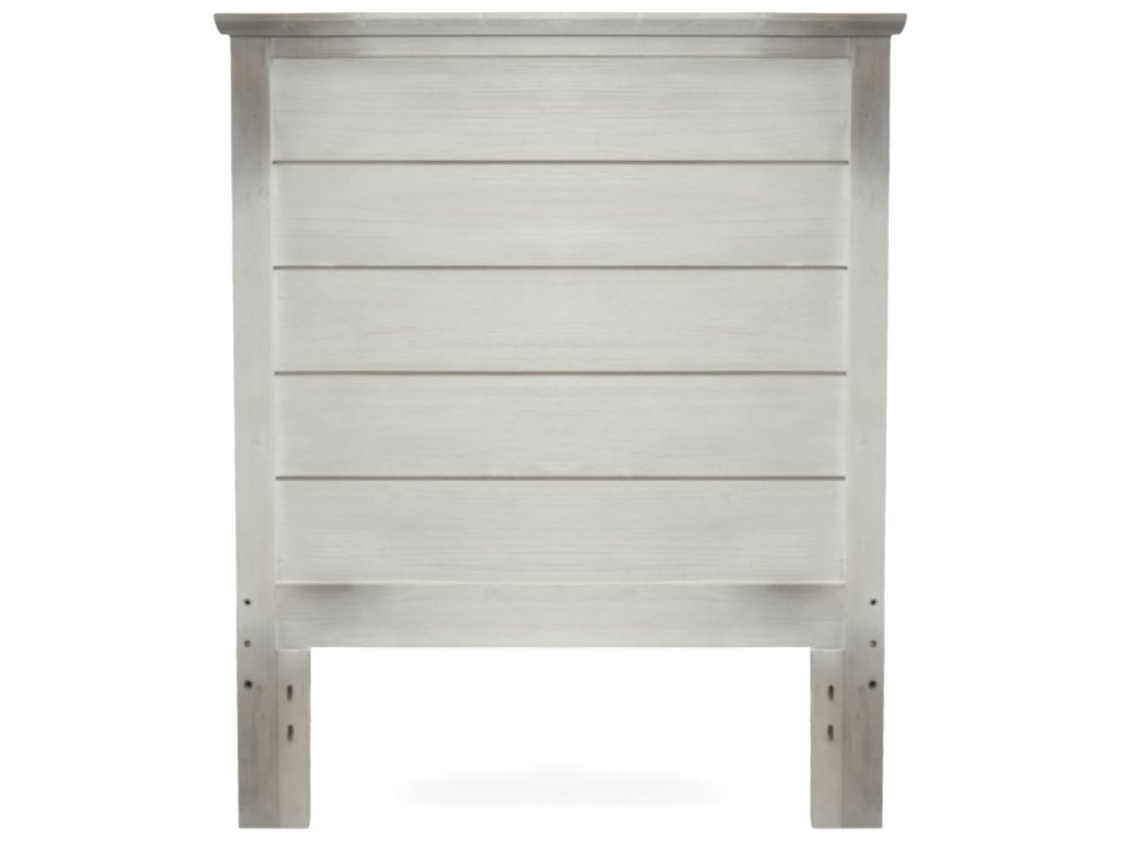 Sea Winds Geneva Twin Solidwood Headboard in Distressed White - Alternative View