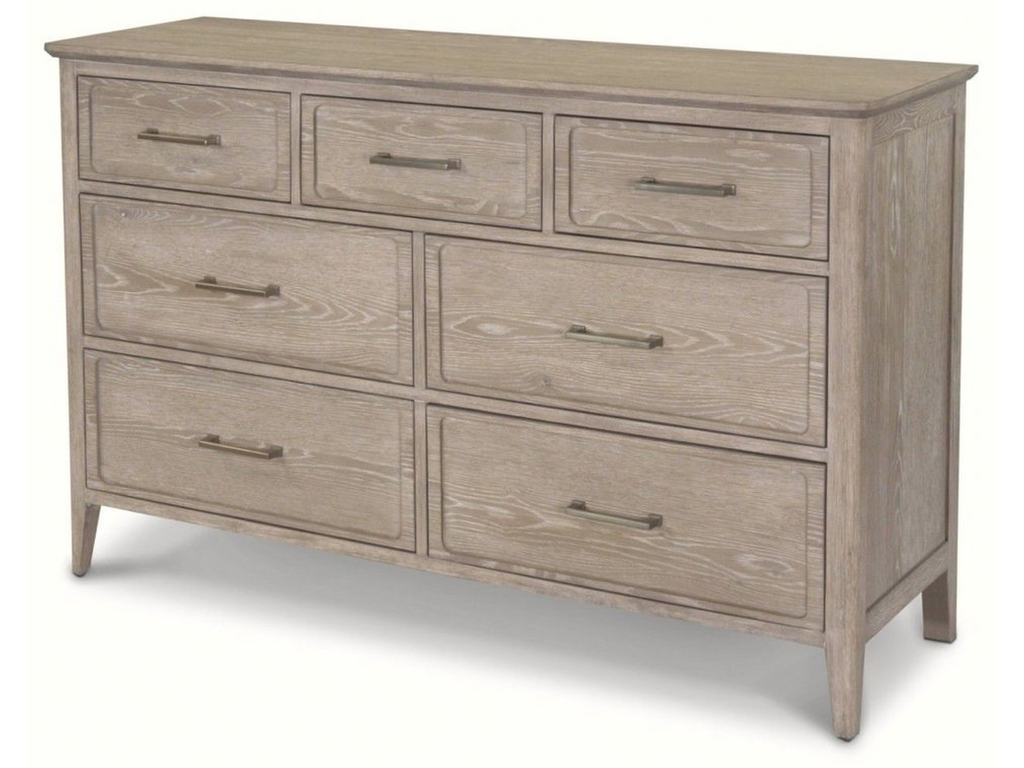 7 Drawer Dresser in Glazed Driftwood