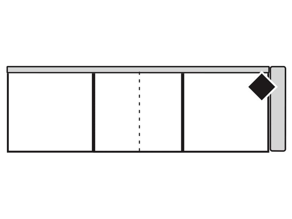 Alexandria Rsf 3 Seat Sofa