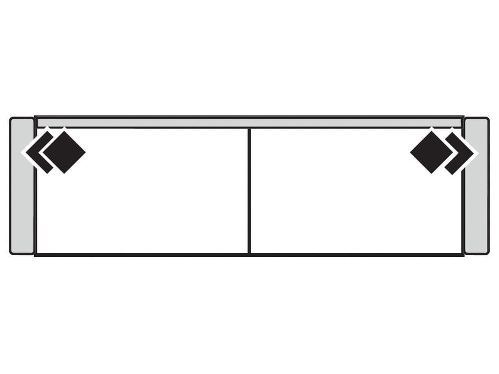 Luna 41" Deep 2 Seat Queen Sleeper