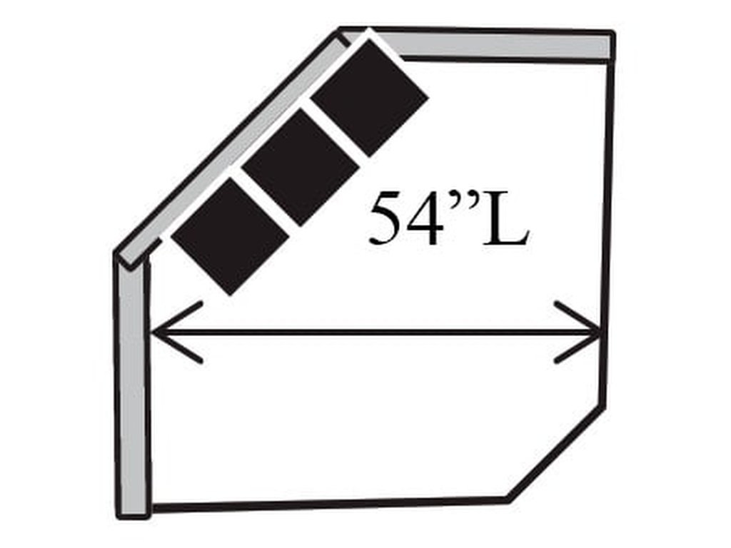 Mcmichael 41" Deep Hex Wedge Upholstered Without Skirt