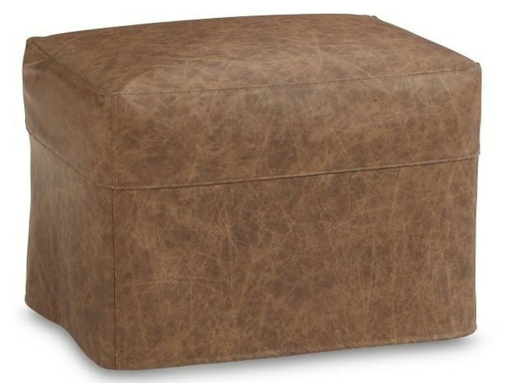 Miles Leather Chair Ottoman