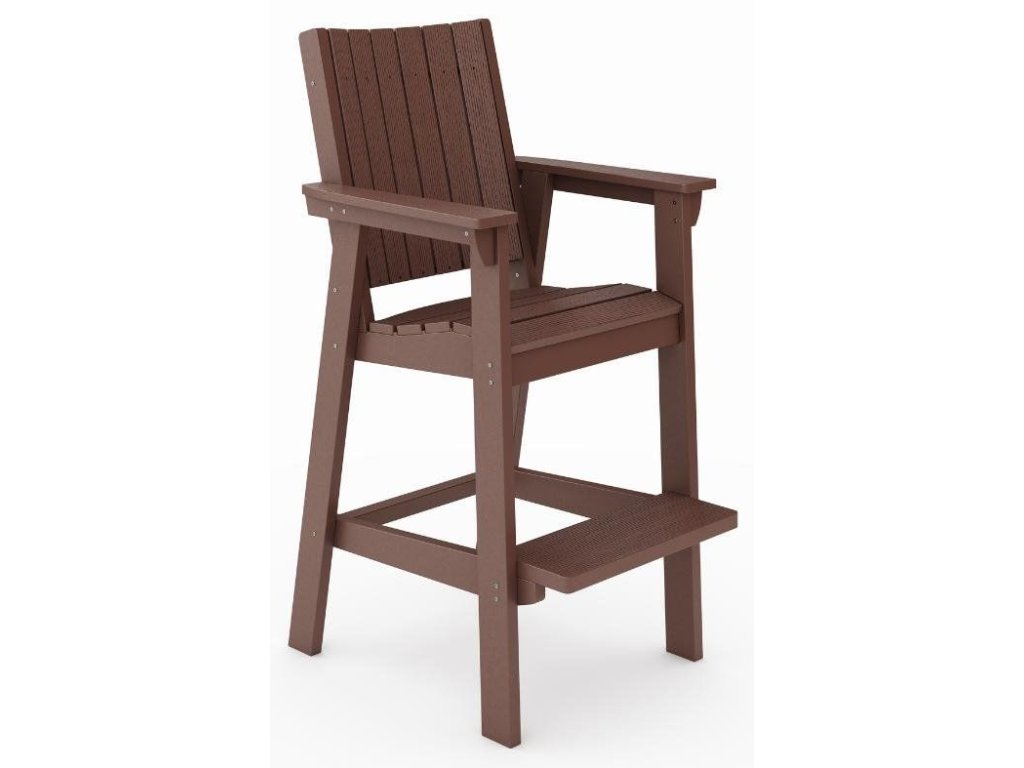 SoPoly Callway Bar Chair in Pecan Brown