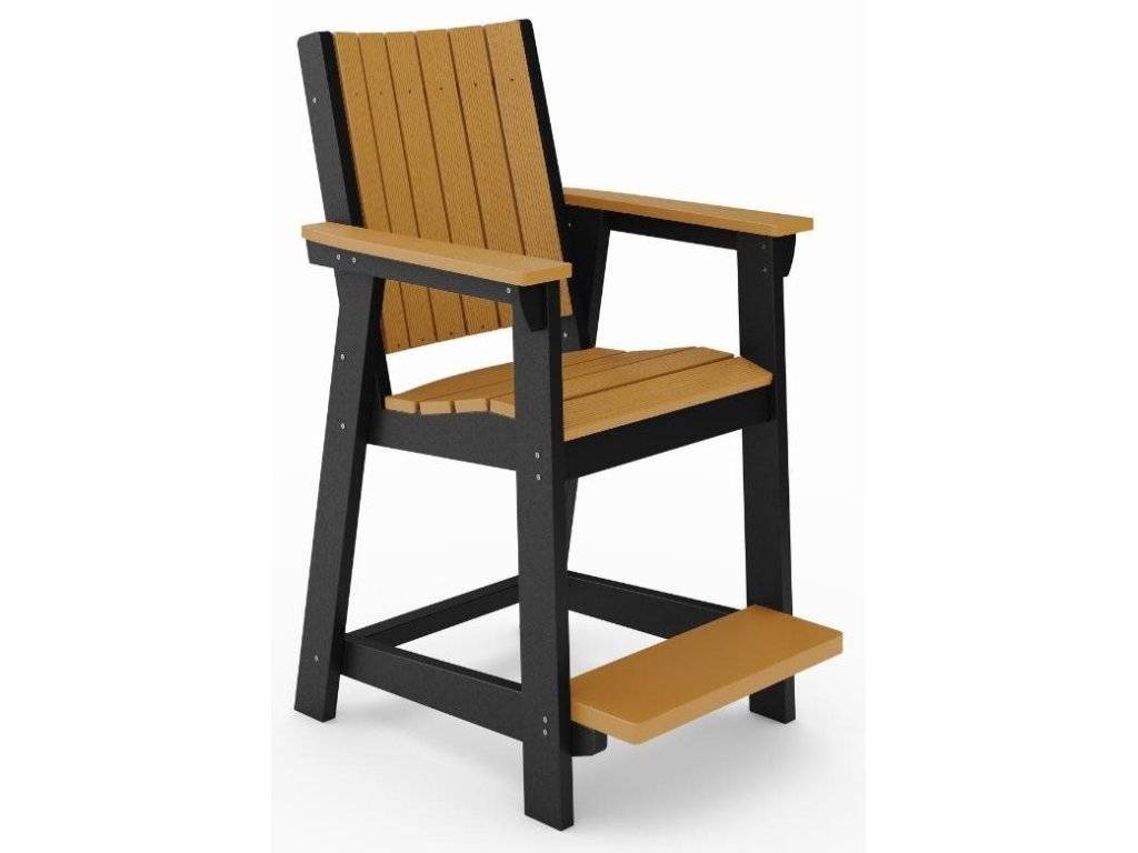 Counter Chair in Black and Boardwalk Brown