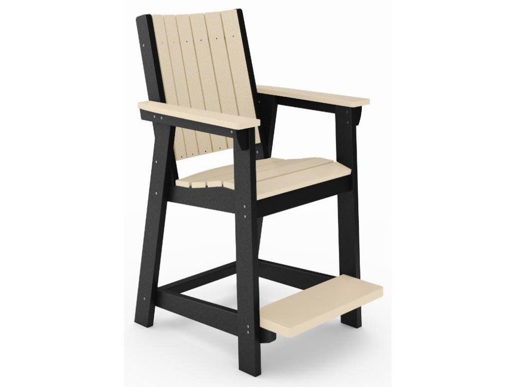 Counter Chair in Black and Tybee Sand
