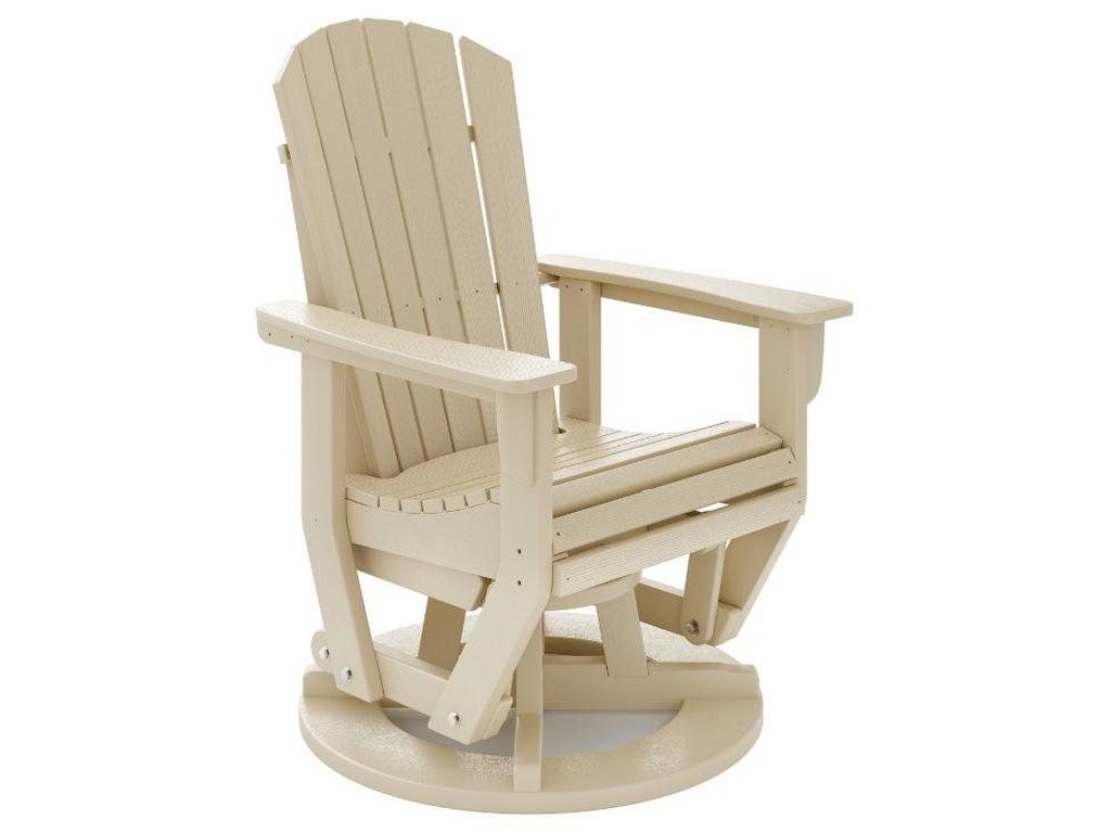 SoPoly St. Simons Swivel Glider in Tybee Sand