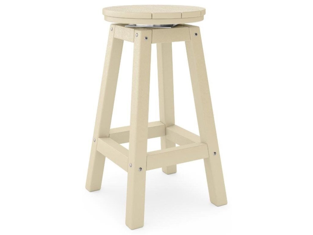 SoPoly 14" Round Counter Stool in Tybee Sand