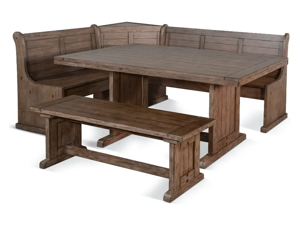 Doe Valley Breakfast Nook 4 PC Set in Buckskin