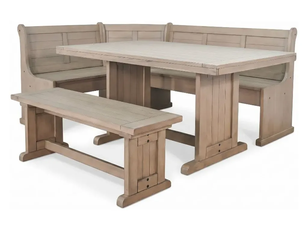 Breakfast Nook 4 PC Set in Hazelnut - Alternative View