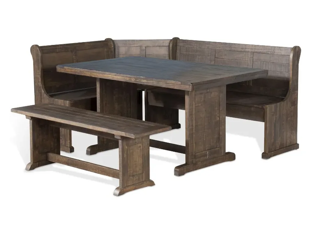 Homestead Breakfast Nook 4 PC Set in Tobacco Leaf