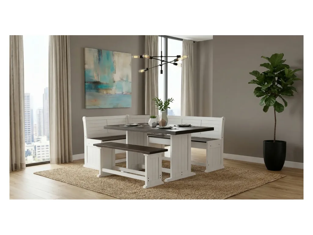 Counter Side Bench Wood Seat