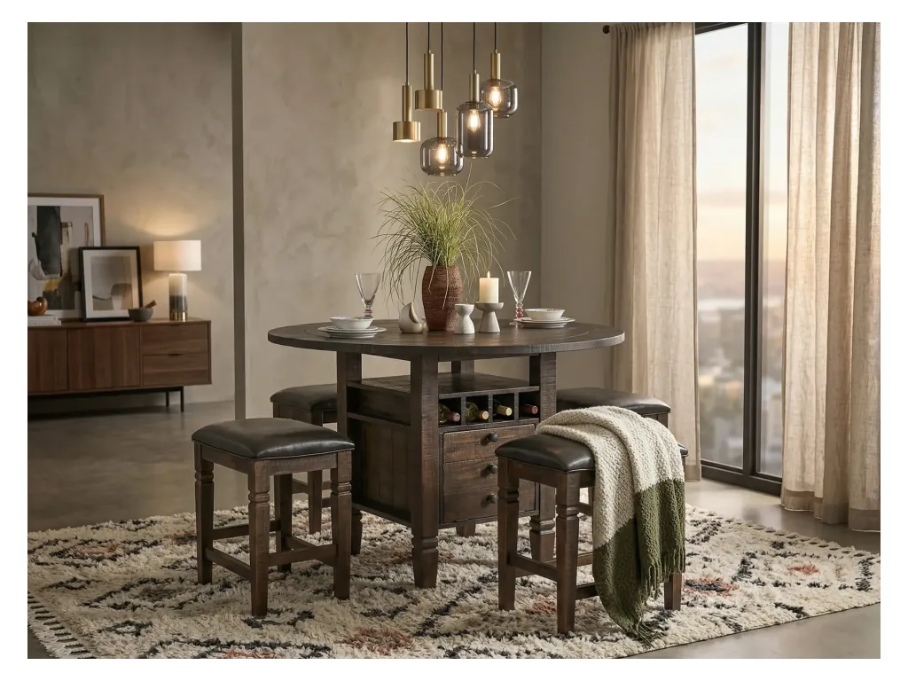 Homestead 54"R Counter Height Table