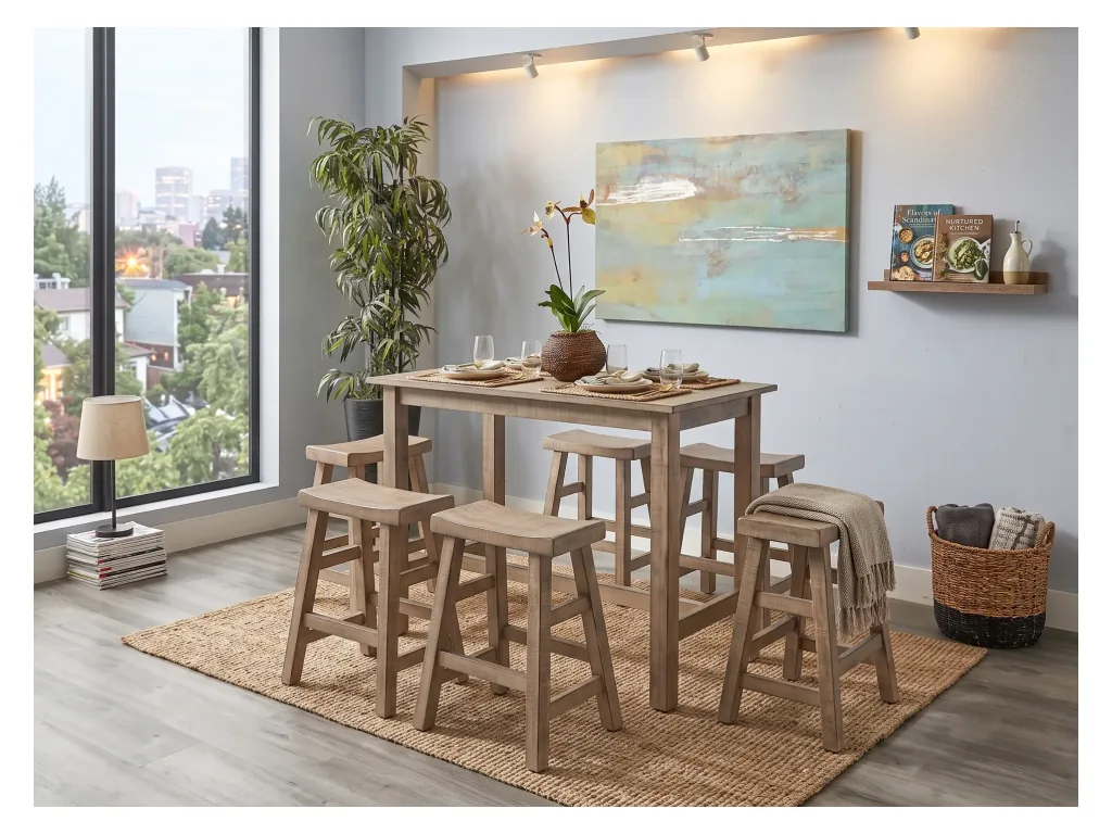 Beach Pebble Counter Table