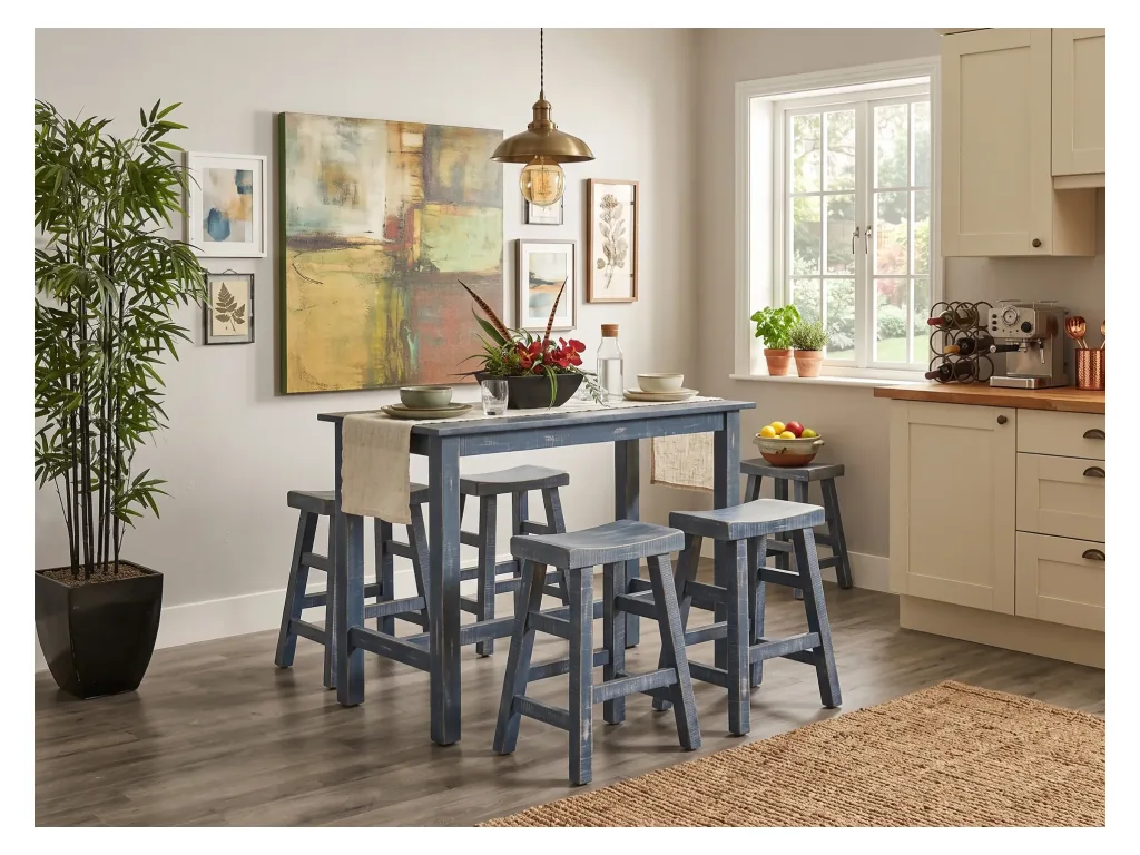 Ocean Blue Counter Table