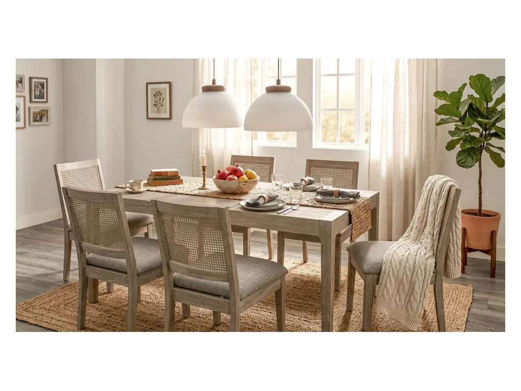 Cane Back & Cushion Seat Chair