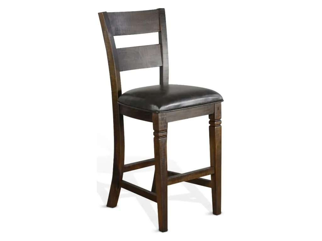 30"H Homestead Ladderback Barstool Cushion Seat - Alternative View