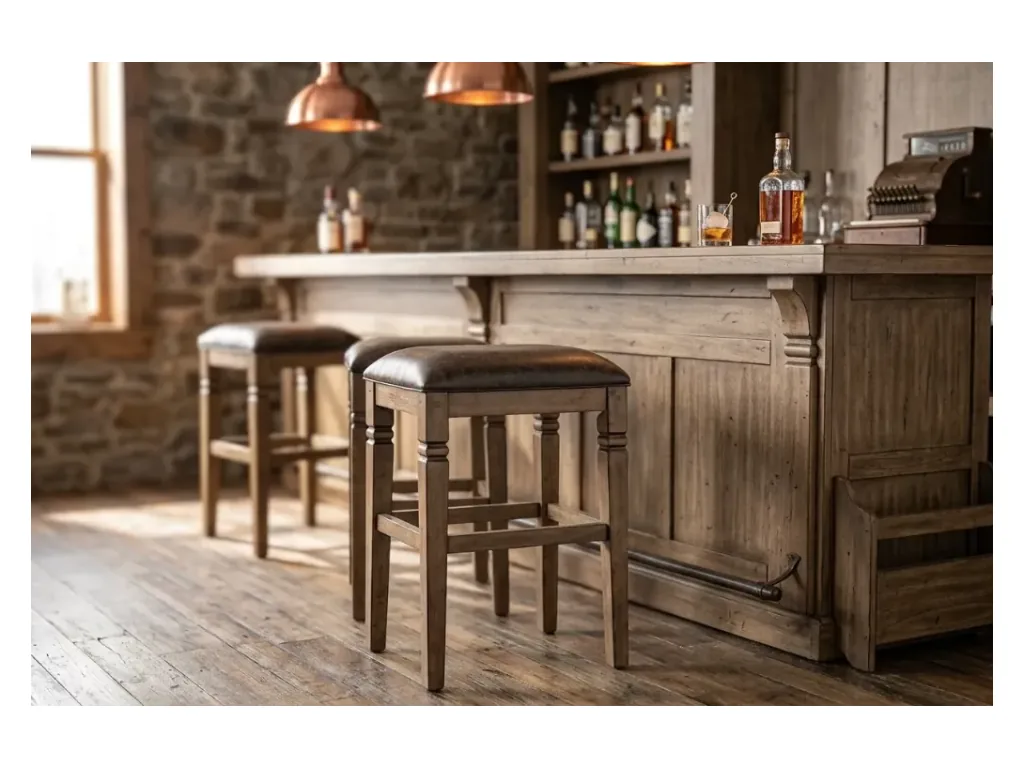 30"H Backless Stool Cushion Seat