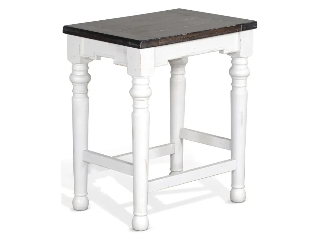 24"H Carriage House Stool Wood Seat