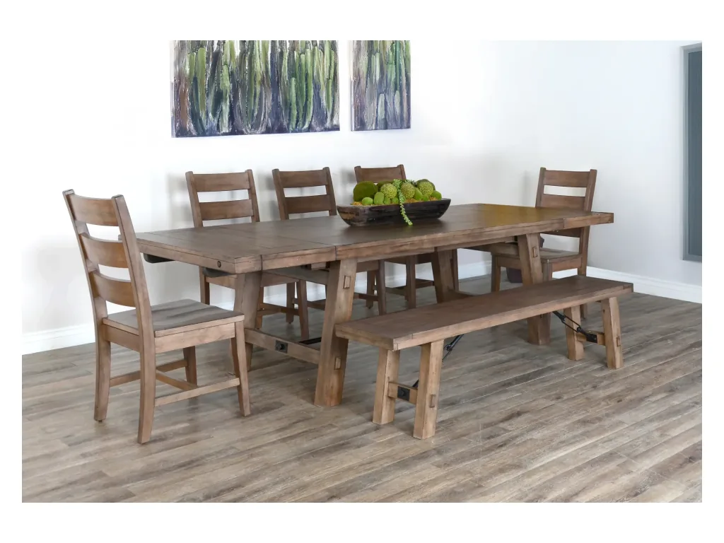 Bench With Turnbuckle Wood Seat