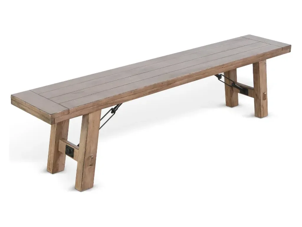 Bench With Turnbuckle Wood Seat