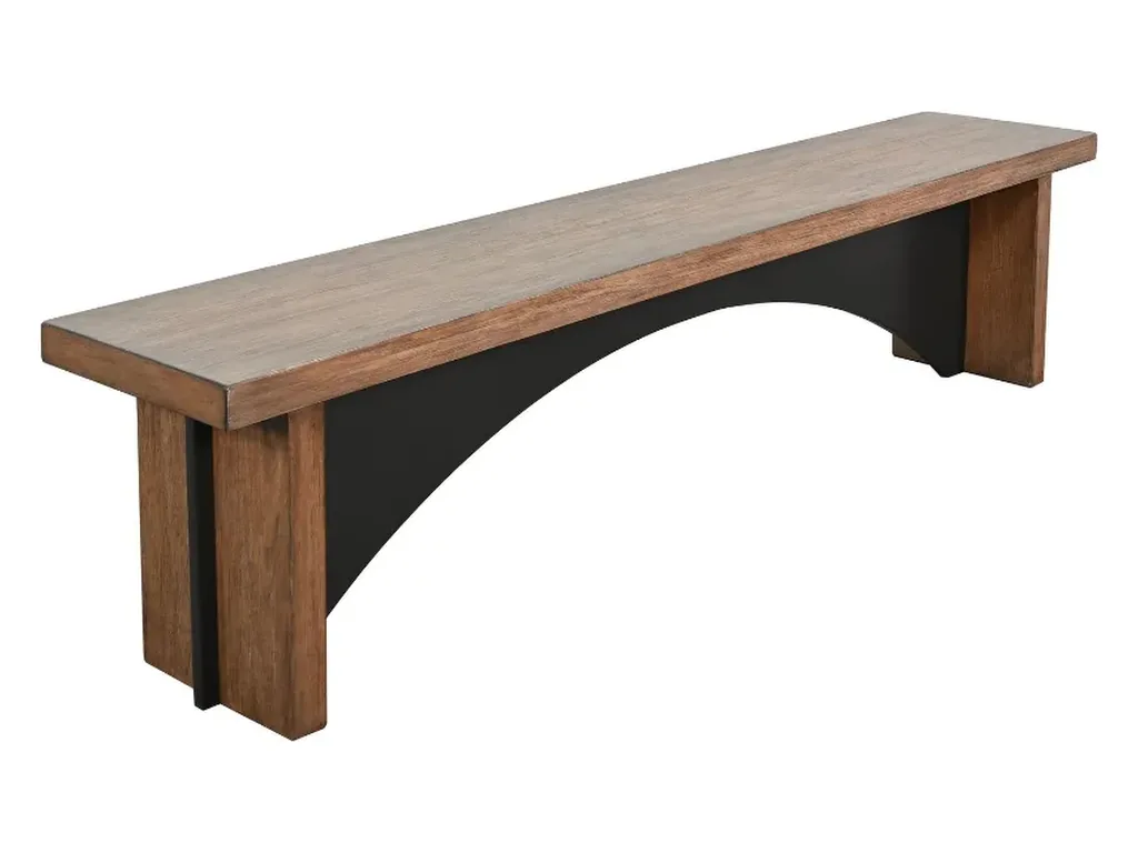 Arch Dining Bench Wood Seat - Alternative View