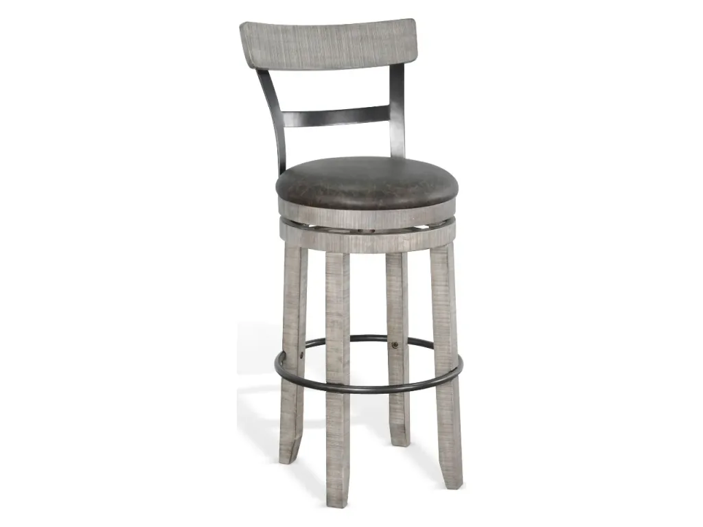 30"H Swivel Barstool Cushion Seat - Alternative View