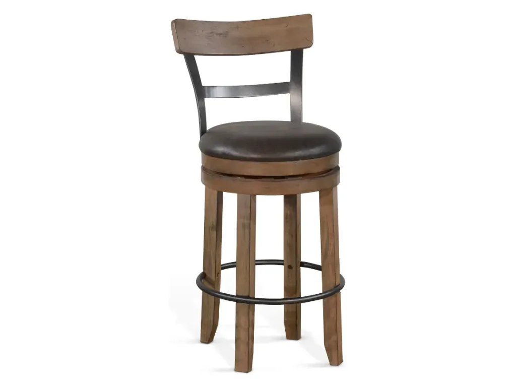 30"H Swivel Barstool Cushion Seat - Alternative View