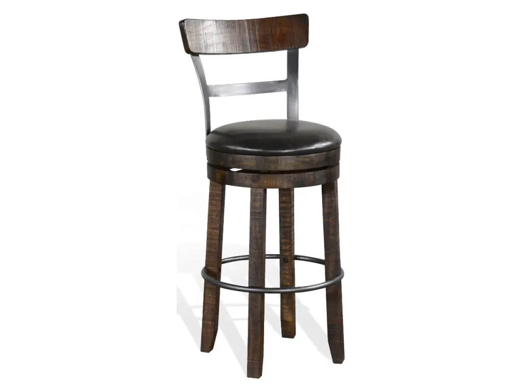 30"H Swivel Barstool Cushion Seat - Alternative View