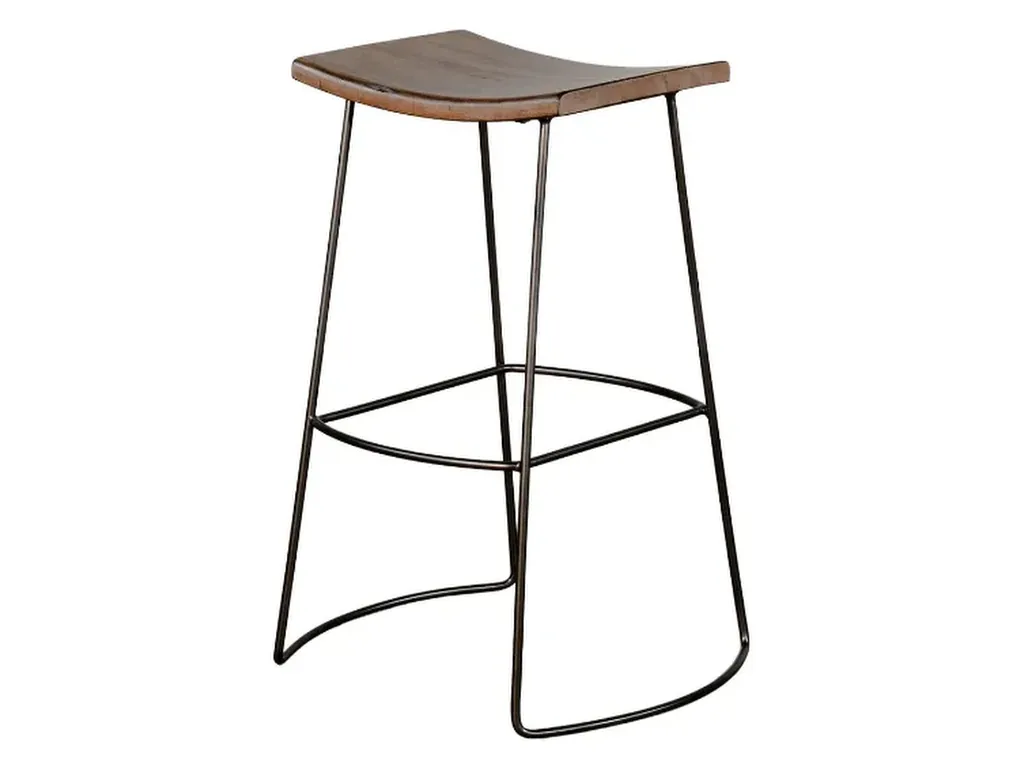 30"H Stool Wood Seat