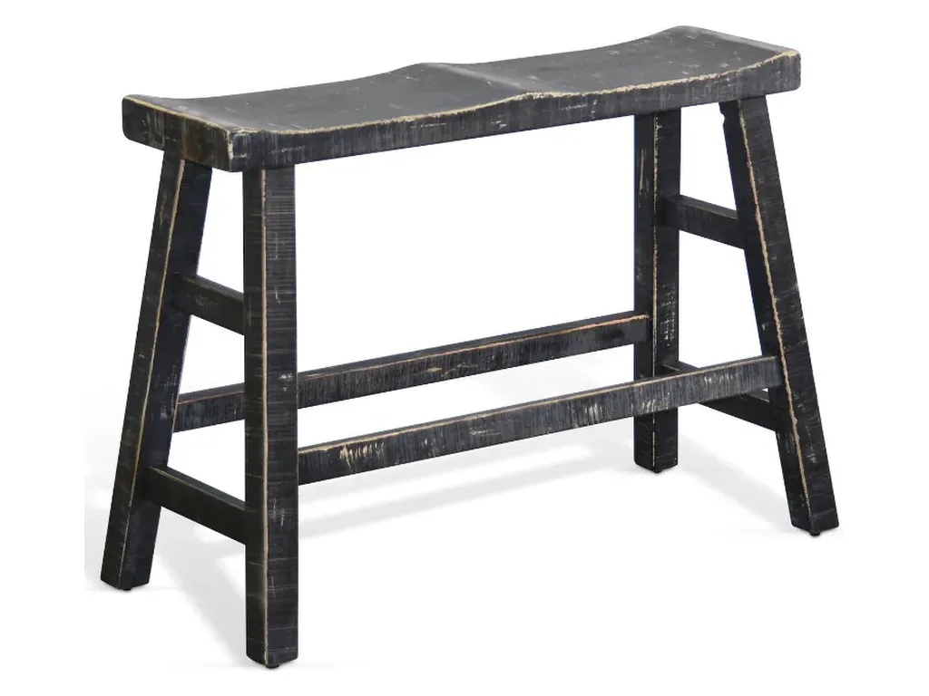 Black Sand 24"H Bench 9" Wood Seat - Alternative View