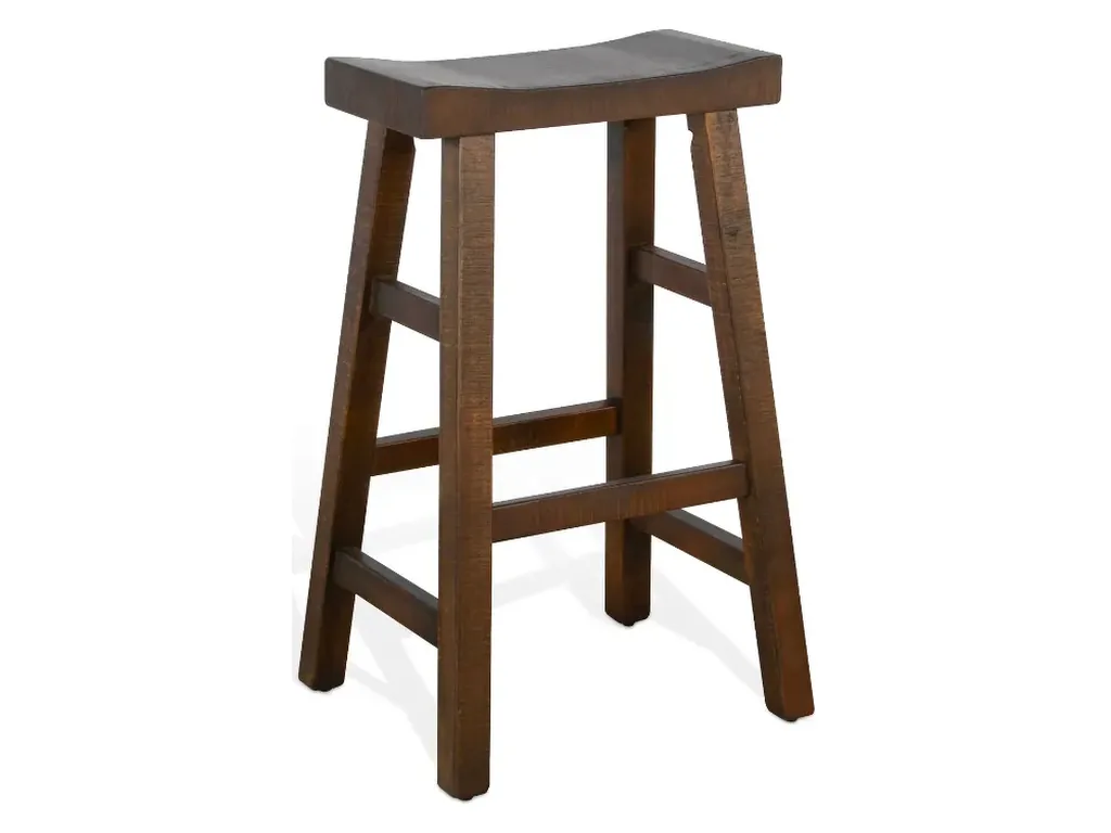 30"H Saddle Seat Stool Wood Seat - Alternative View