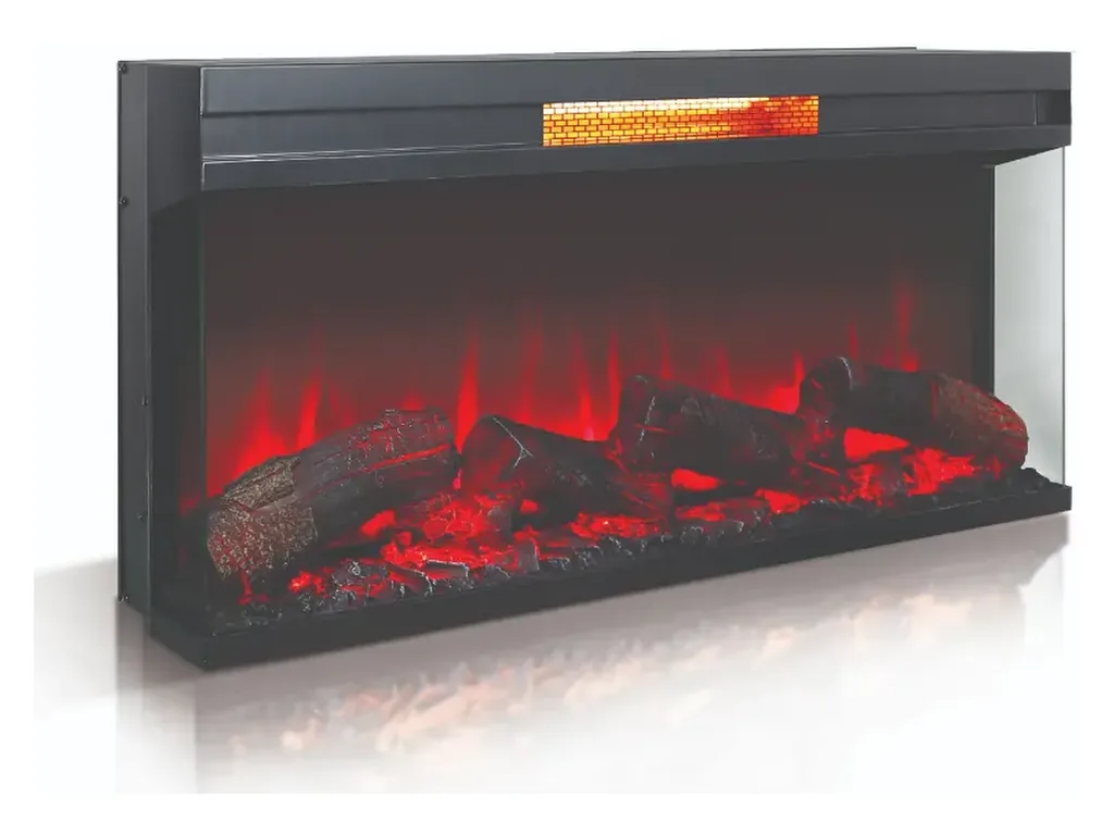 36" Panoramic Log Fireplace Insert - Alternative View