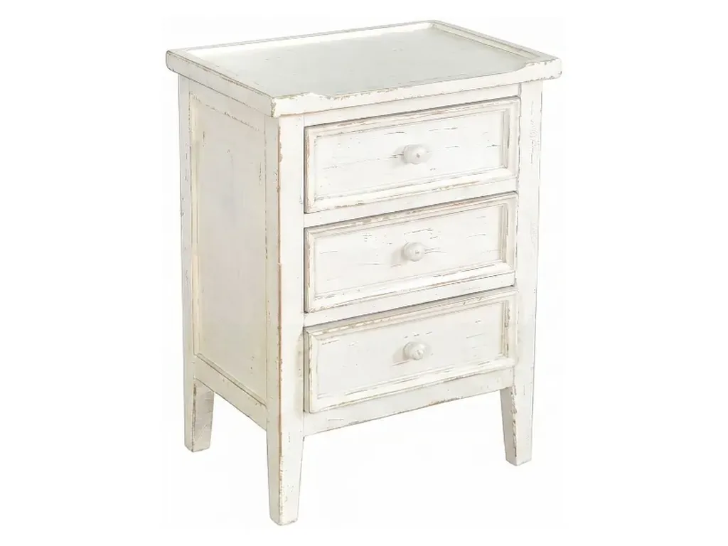 Marina White Sand End Table