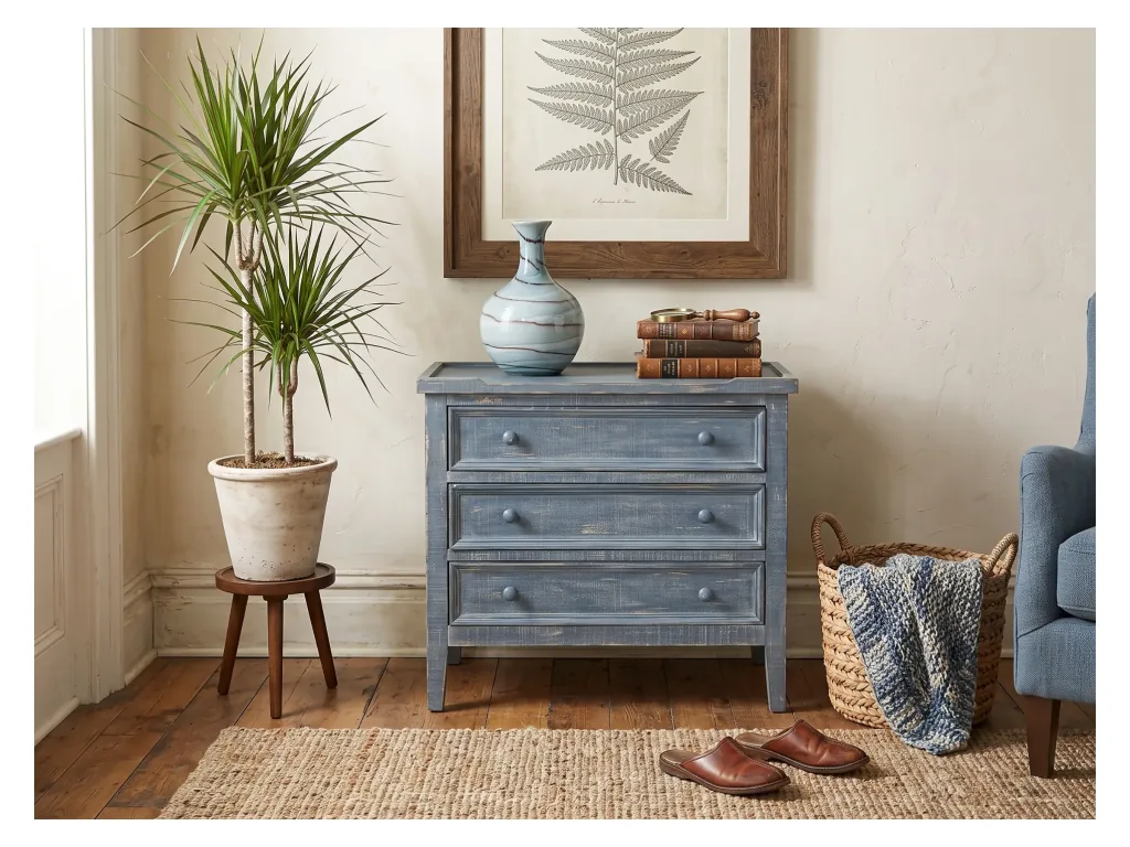 Ocean Blue Side Chest