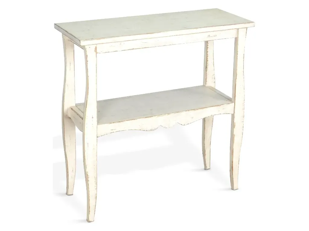 Marina White Sand Side Table