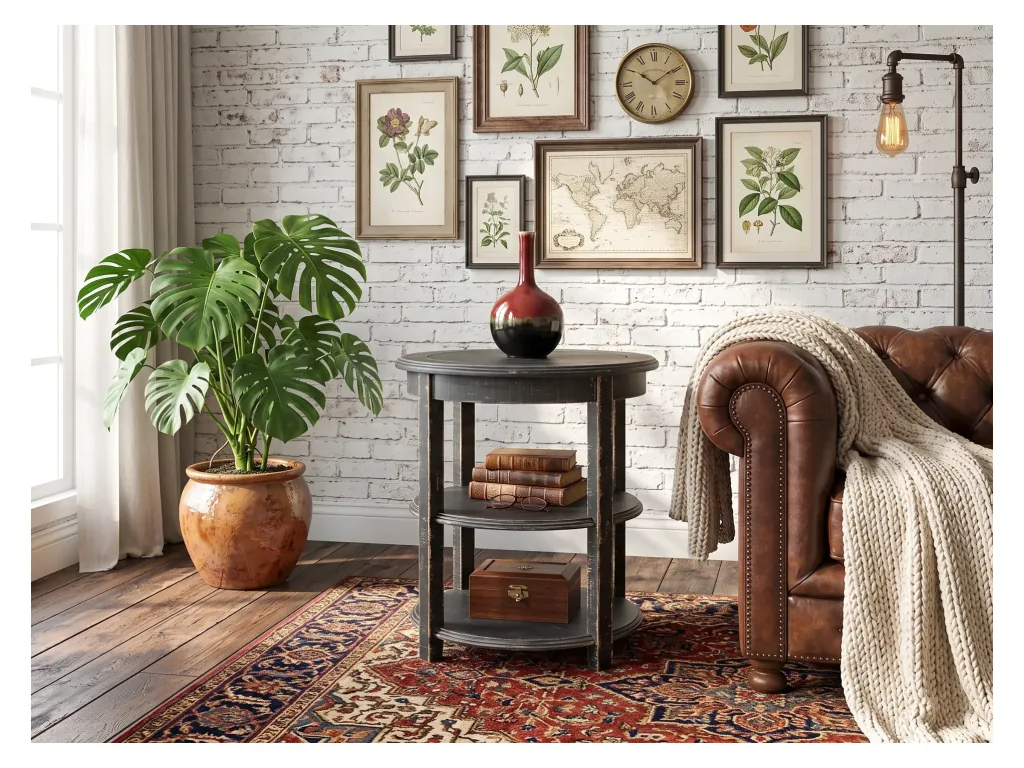Black Sand Side Table