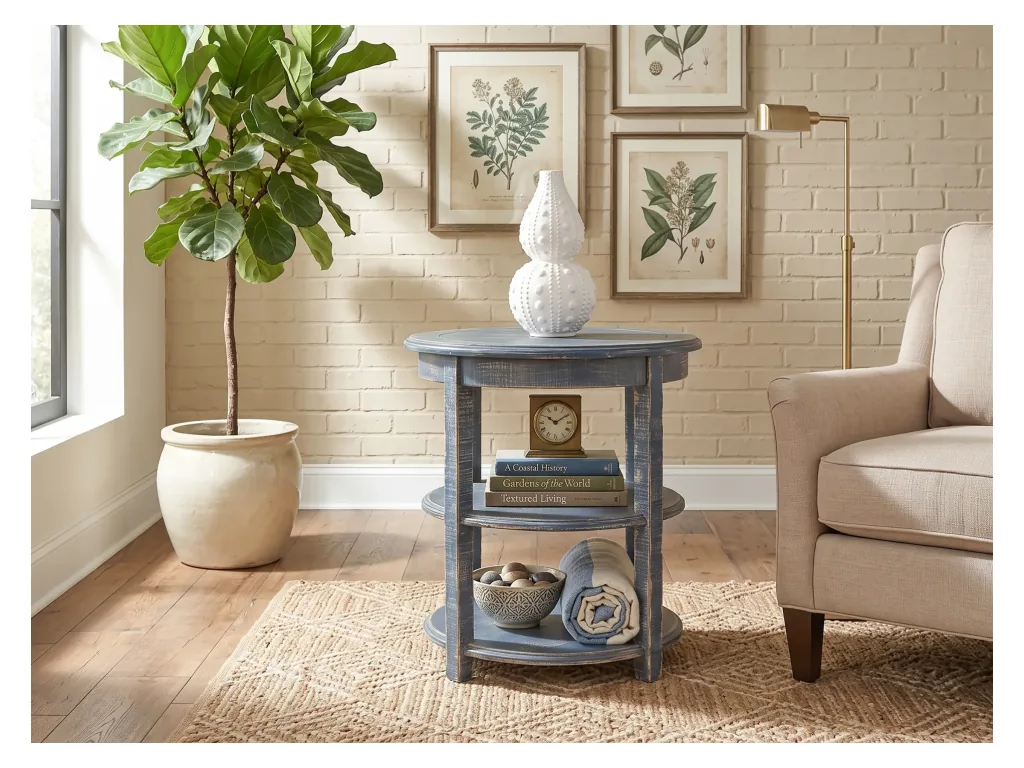 Ocean Blue Side Table