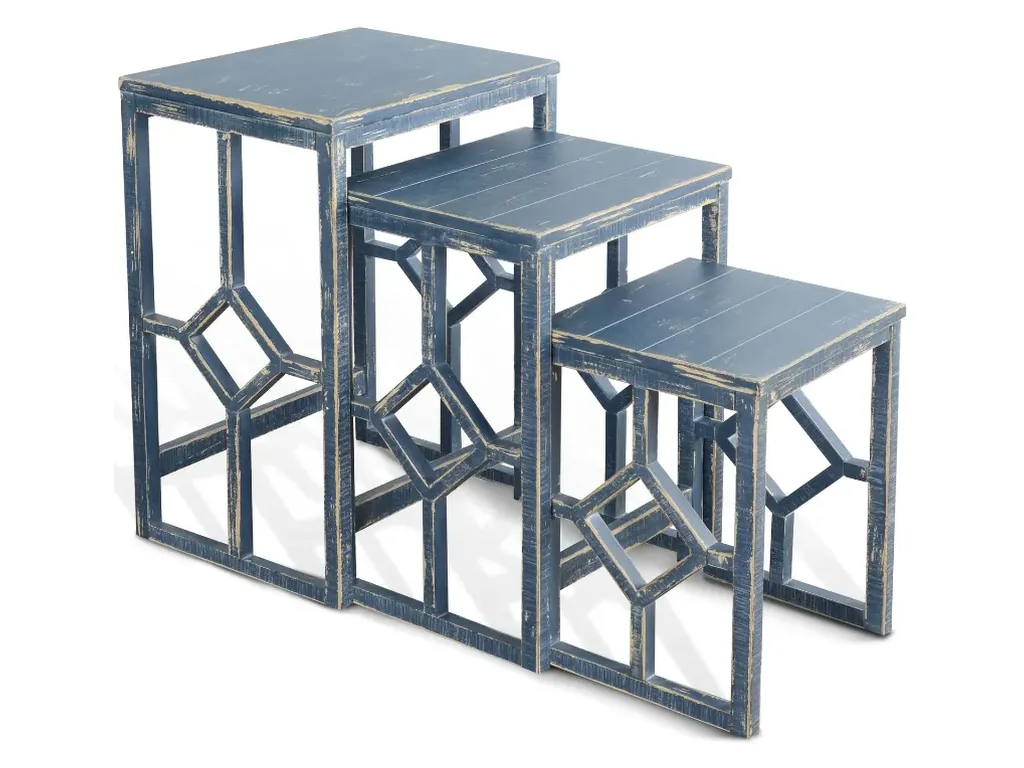 Ocean Blue Nesting Table - Alternative View