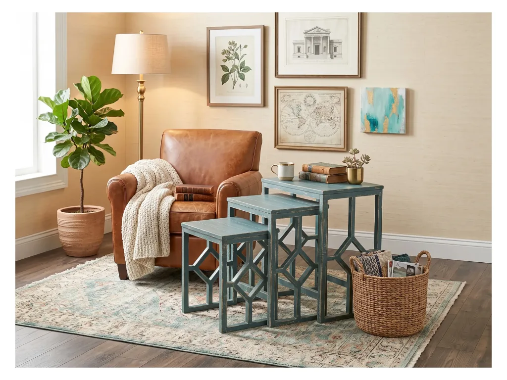 Sea Grass Nesting Table