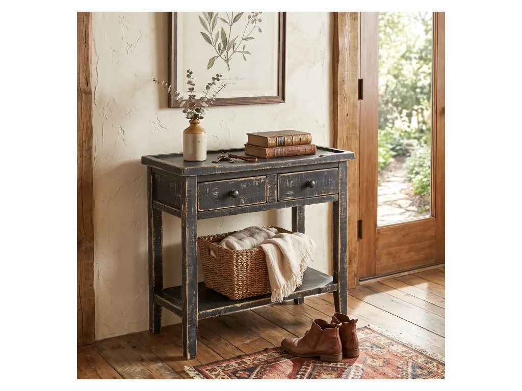 Black Sand Side Table