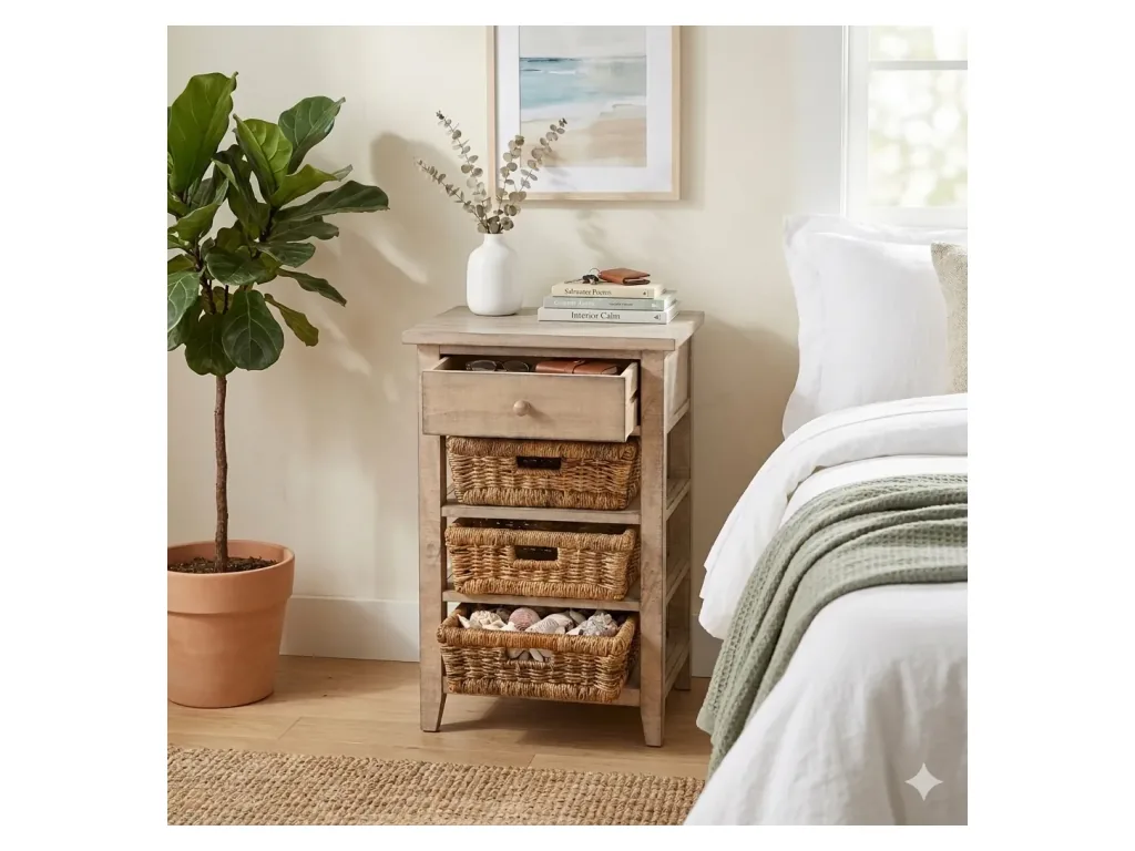 Beach Pebble Storage Table