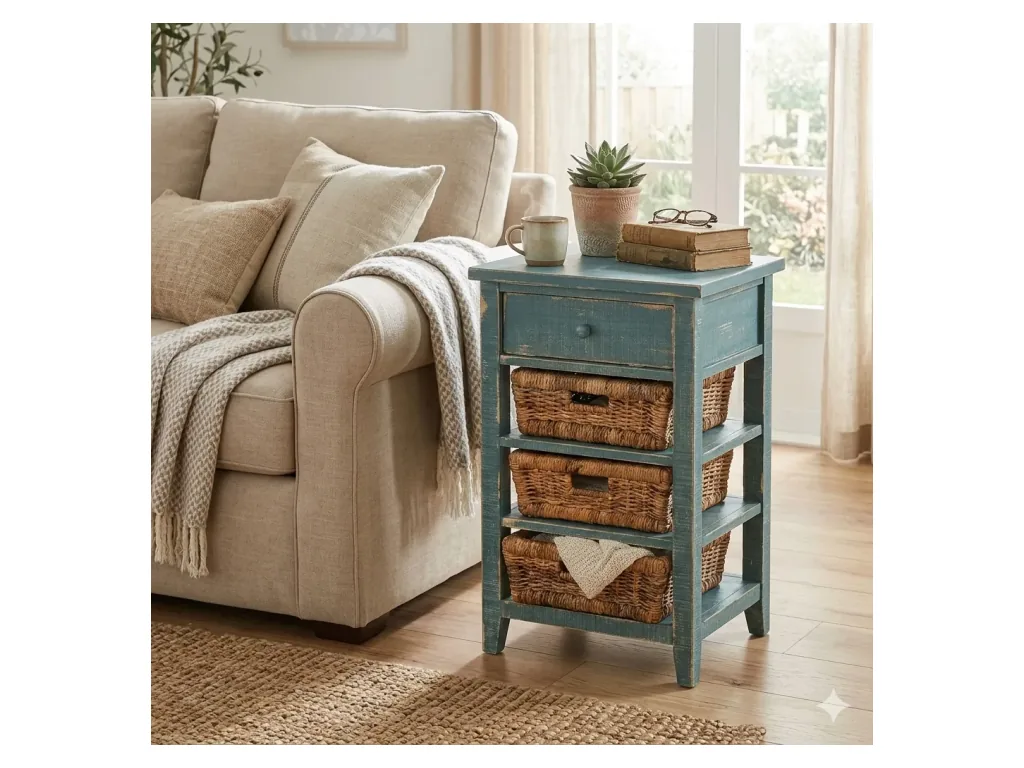 Sea Grass Storage Table