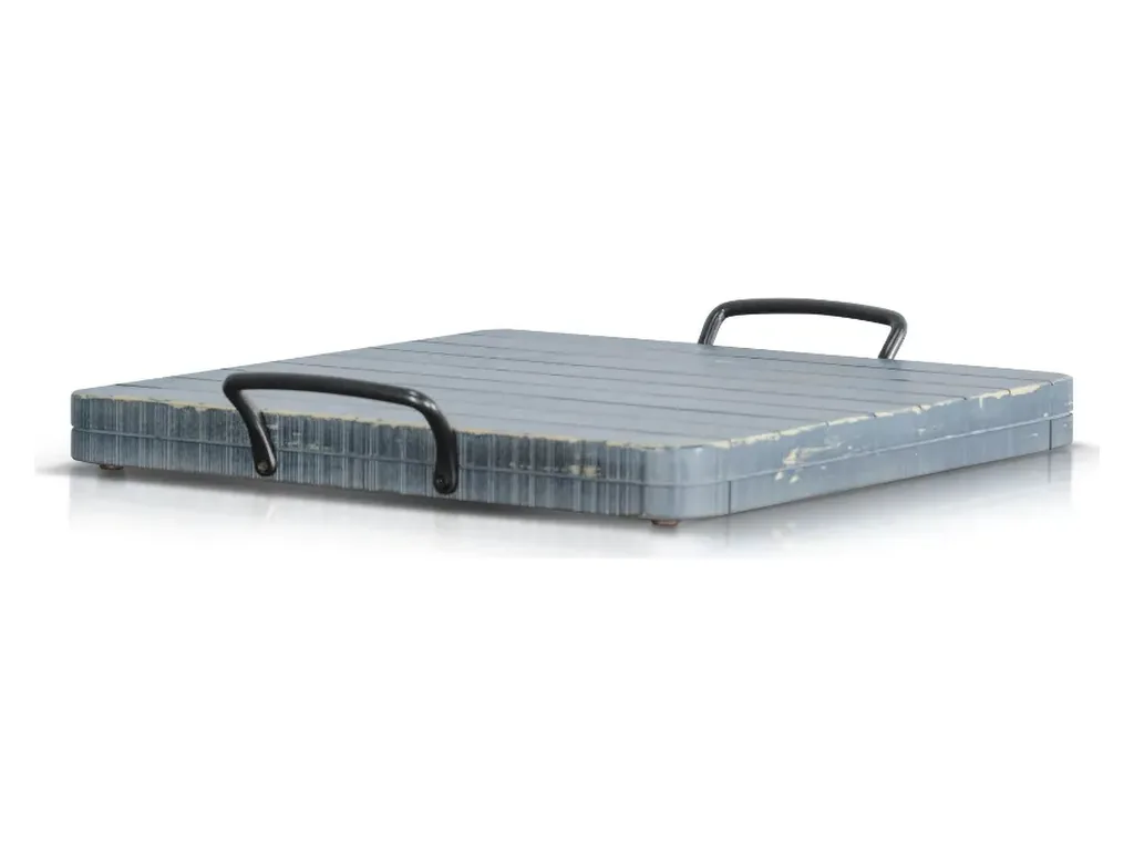 Ocean Blue Ottoman Tray - Alternative View