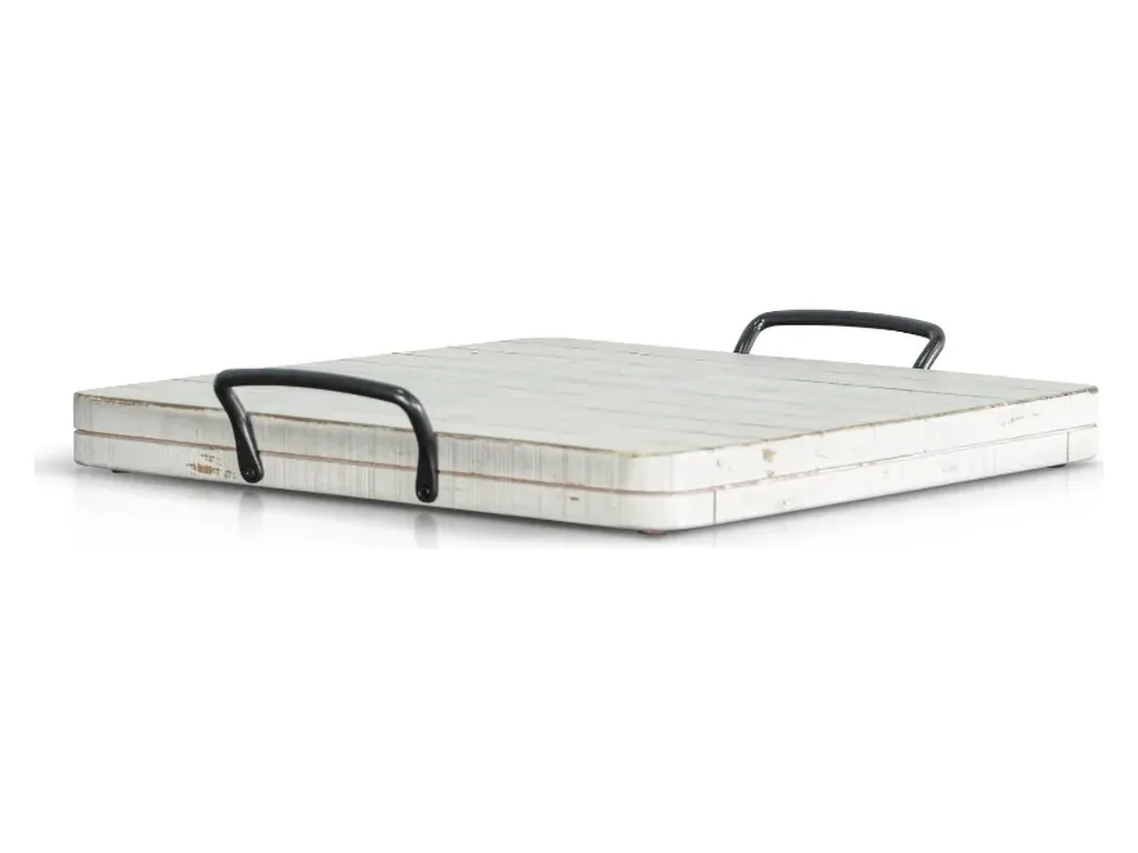 Marina White Sand Ottoman Tray - Alternative View