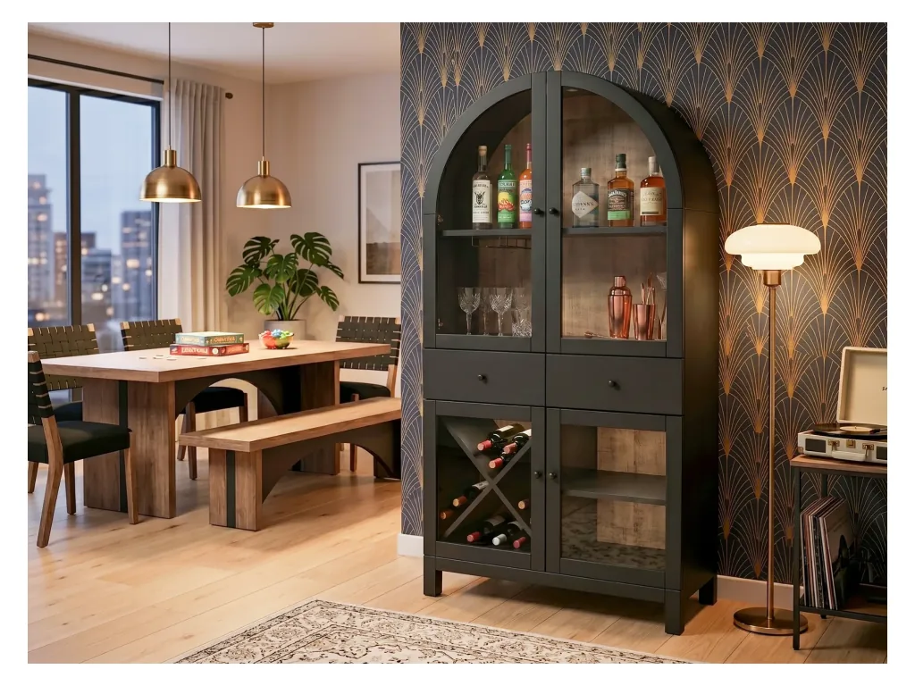 Wine Bar With Wine Rack